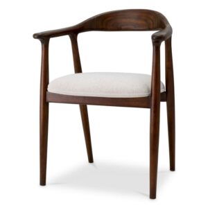 Curved Mid-Century Wooden Chair – Code: CH8