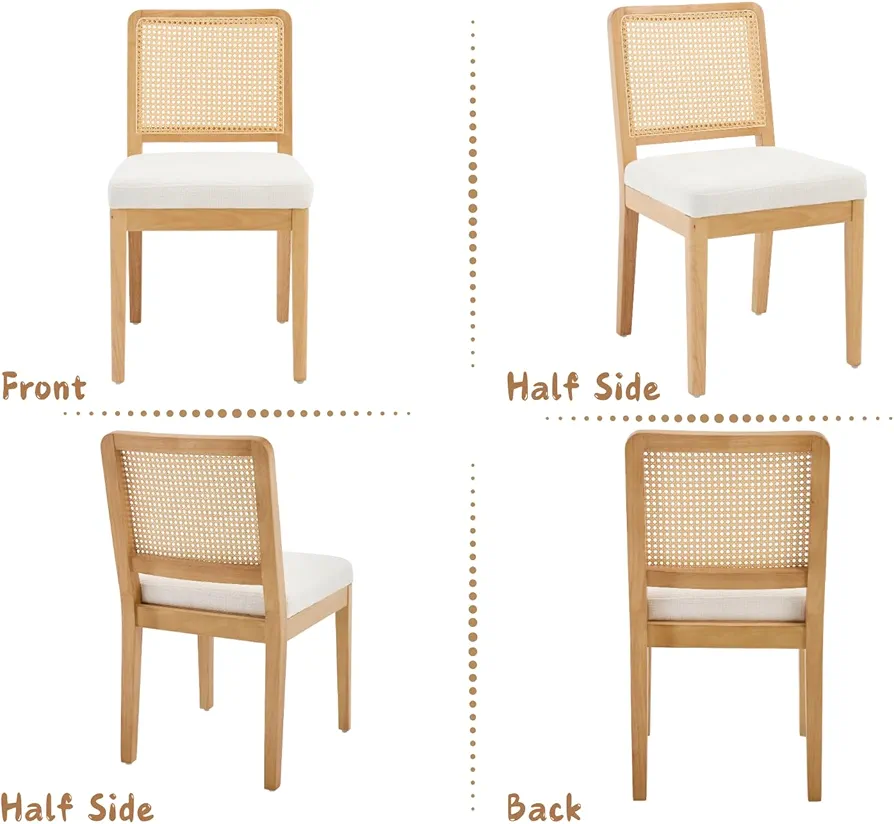 Wooden Chair with Natural Cane Backrest – Code: CH3 - Image 6