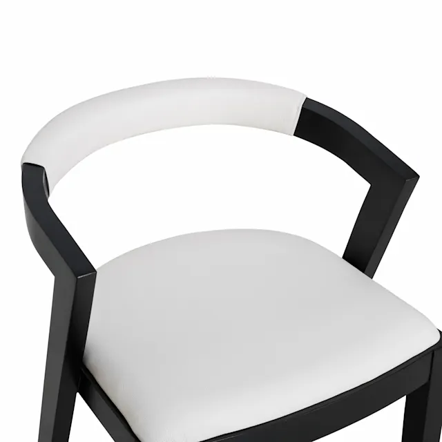 Contemporary Wooden Bar Chair with Cushioned Backrest – Code: BC4 - Image 7