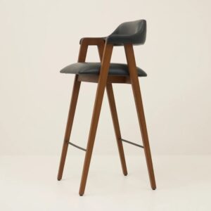 Wooden Bar Stool with Cushioned Comfort – Code: BC5