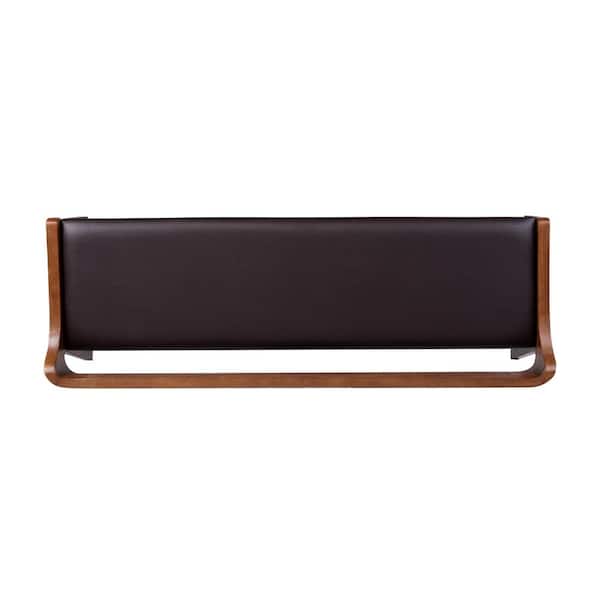 Leather-Cushioned Wooden Ottoman with Curved Backrest – Code: OTM-5 - Image 8