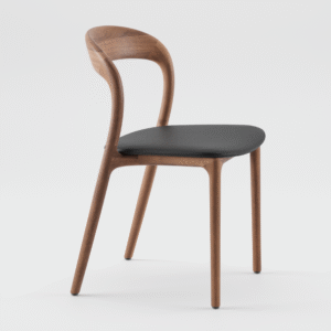 Stackable Curved Wooden Chair – Code: CH5