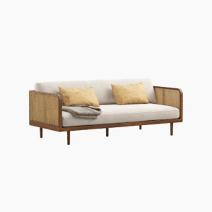 Wooden Cane Sofa (3-Seater) – Code:  SO-6
